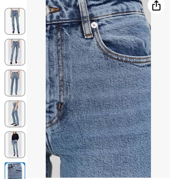 FRAME THE RULER HIGH RISE STRAIGHT LEG JEANS NWT - Picture 6 of 16